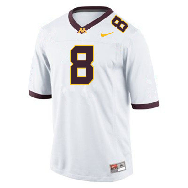 Mens Minnesota Golden Gophers #8 Ky Thomas Nike 2020 White Untouchable College Football Game Jersey