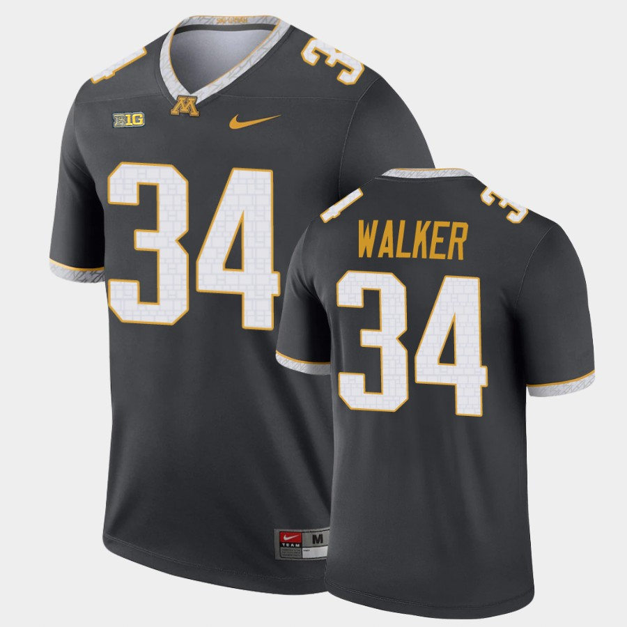 Mens Minnesota Golden Gophers #34 Brock Walker Nike Gray Alternate Legend College Football Jersey