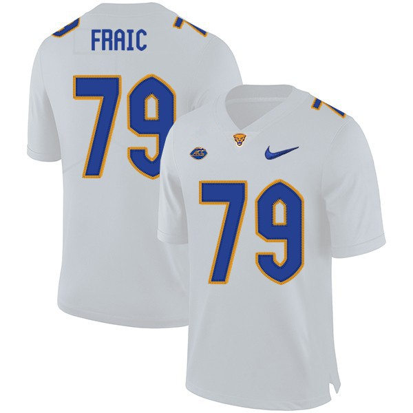 Mens Pittsburgh Panthers #79 Bill Fralic Nike 2020 White College Football Game Jersey