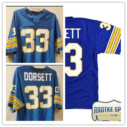 Mens Pittsburgh Panthers #33 Tony Dorsett Royal Vintage College Football Jersey