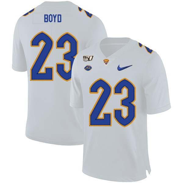 Mens Pittsburgh Panthers #23 Tyler Boyd  Nike 2020 White College Football Game Jersey