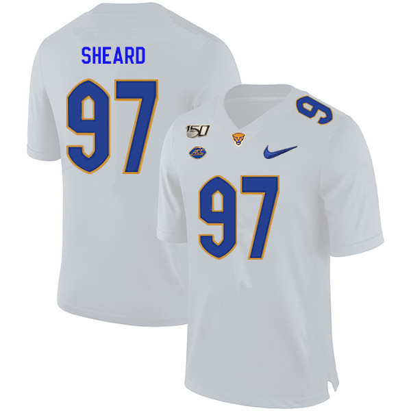 Mens Pittsburgh Panthers #97 Jabaal Sheard Nike 2020 White College Football Game Jersey