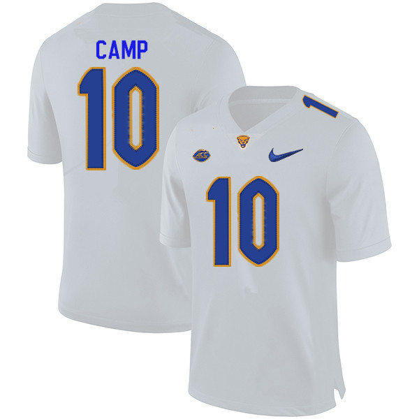 Mens Pittsburgh Panthers #10 Keyshon Camp Nike 2020 White College Football Game Jersey
