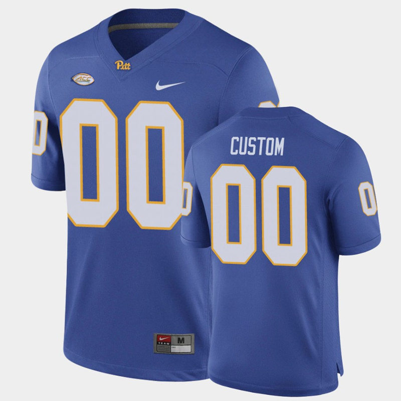 Mens Pittsburgh Panthers Custom Mike Ditka Dan Marino Curtis Martin Tony Dorsett Nike 2017 Royal College Football Game Jersey