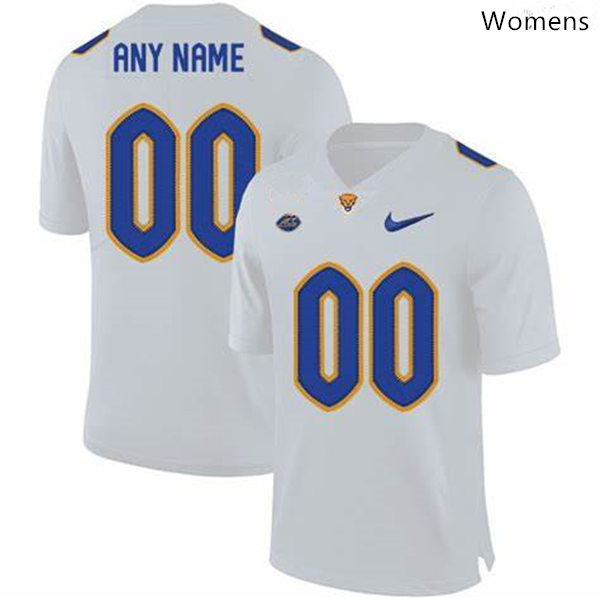 Womens Pittsburgh Panthers Custom Dan Marino Curtis Martin Tony Dorsett Darrelle Revis Nike 2020 White Football Jersey