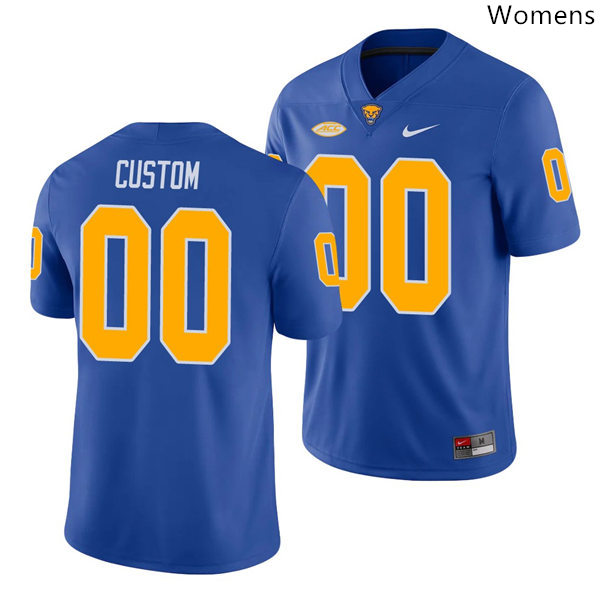 Womens Pittsburgh Panthers Custom James Conner Max Browne Larry Fitzgerald LeSean McCoy Nike 2020 Royal Football Jersey