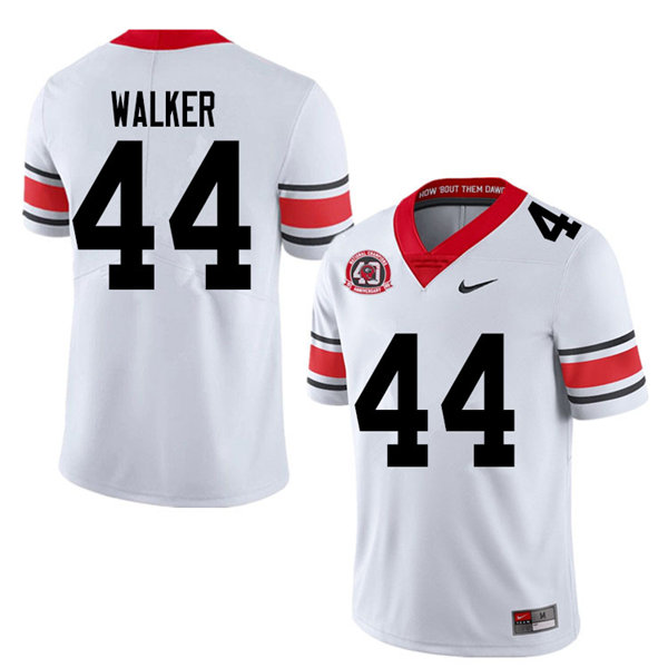 Mens Georgia Bulldogs #44 Travon Walker Nike 40th anniversary white alternate football jersey