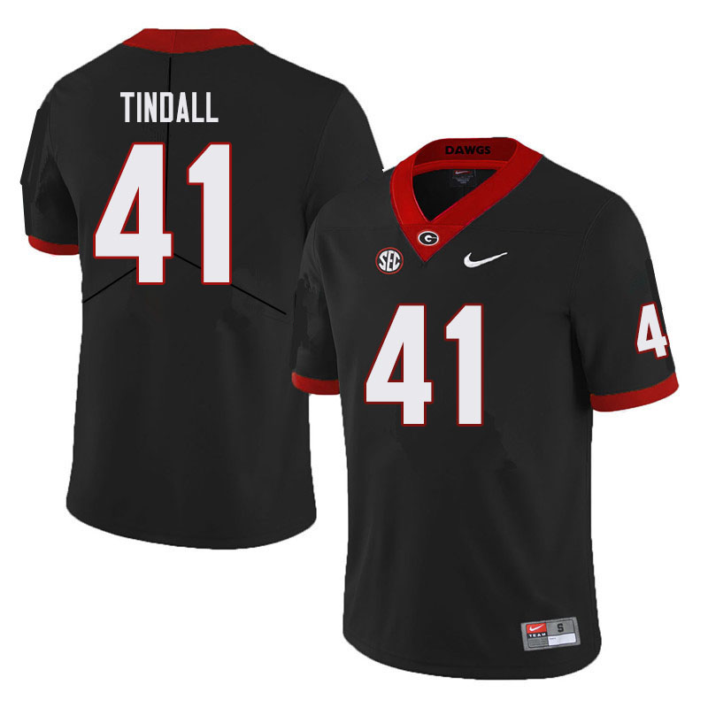 Mens Georgia Bulldogs #41 Channing Tindall Nike Black Football Jersey 