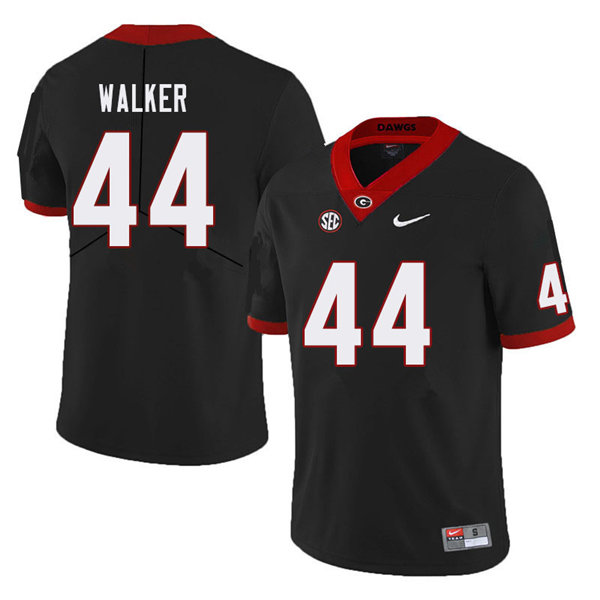 Mens Georgia Bulldogs #44 Travon Walker Nike Black Football Jersey 