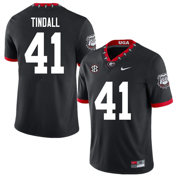 Mens Georgia Bulldogs #41 Channing Tindall Nike 2020 Black College Football Game Jersey