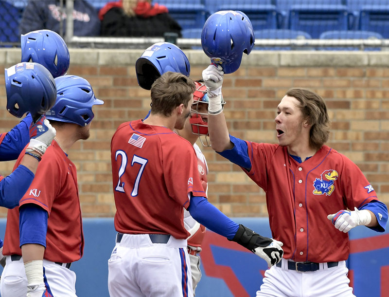 Mens Kansas Jayhawks Custom Bob Allison Dale Gear Tom Gorzelanny Steve Jeltz Steve Renko adidas Red Baseball Jersey