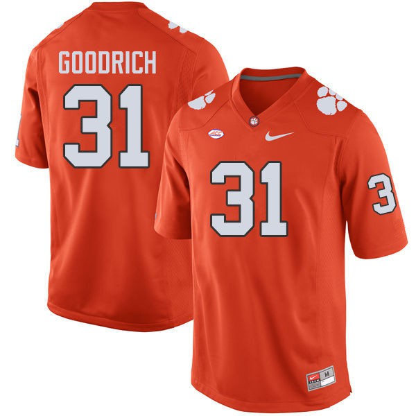 Mens Clemson Tigers #31 Mario Goodrich Nike Orange College Football Game Jersey
