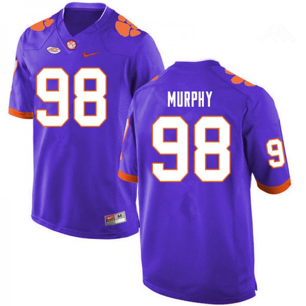 Mens Clemson Tigers #98 Myles Murphy Nike Purple College Football Jersey 