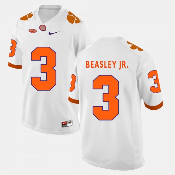 Mens Clemson Tigers #3 Vic Beasley Jr. Nike White College Football Jersey