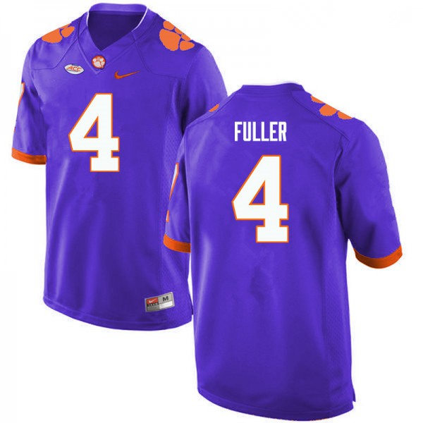 Mens Clemson Tigers #4 Steve Fuller Nike Purple College Football Jersey 