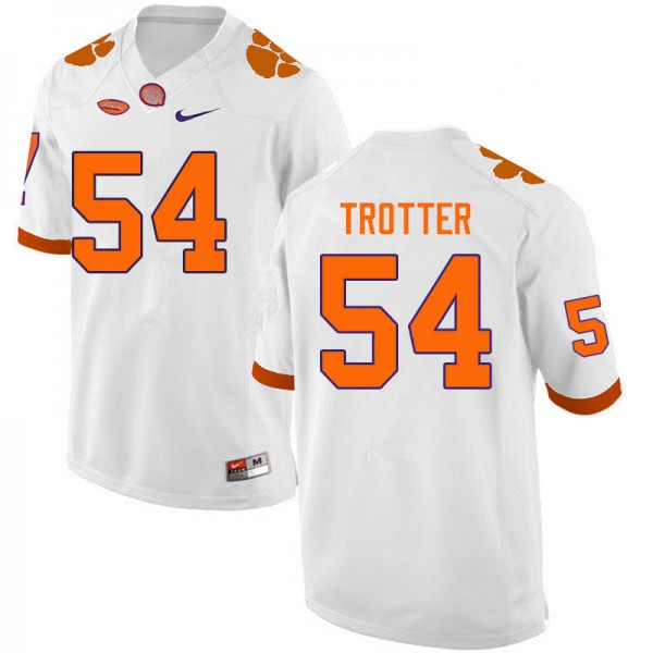 Mens Clemson Tigers #54 Jeremiah Trotter Jr. Nike White College Football Jersey