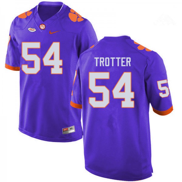 Mens Clemson Tigers #54 Jeremiah Trotter Jr. Nike Purple College Football Jersey