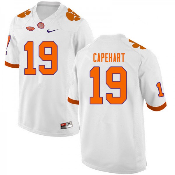 Mens Clemson Tigers #19 DeMonte Capehart Nike White College Football Jersey