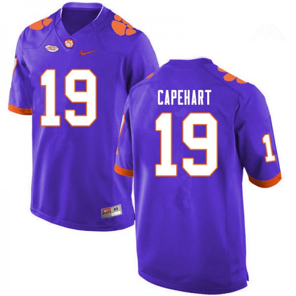 Mens Clemson Tigers #19 DeMonte Capehart Nike Purple College Football Jersey