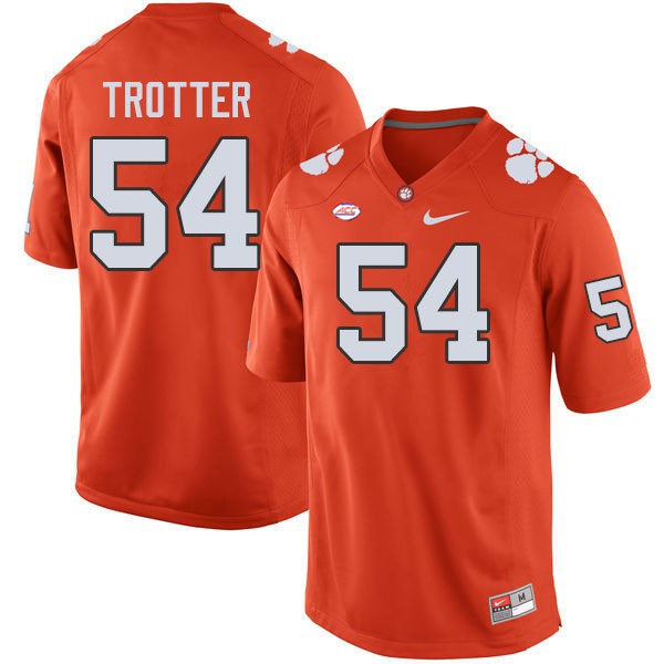 Mens Clemson Tigers #54 Jeremiah Trotter Jr. Nike Orange College Football Game Jersey