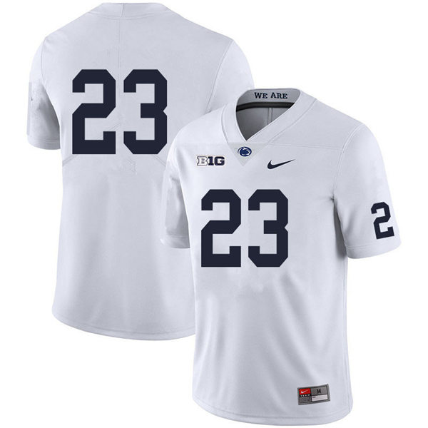 Mens Penn State Nittany Lions #23 Curtis Jacobs Nike White College Football Game Jersey