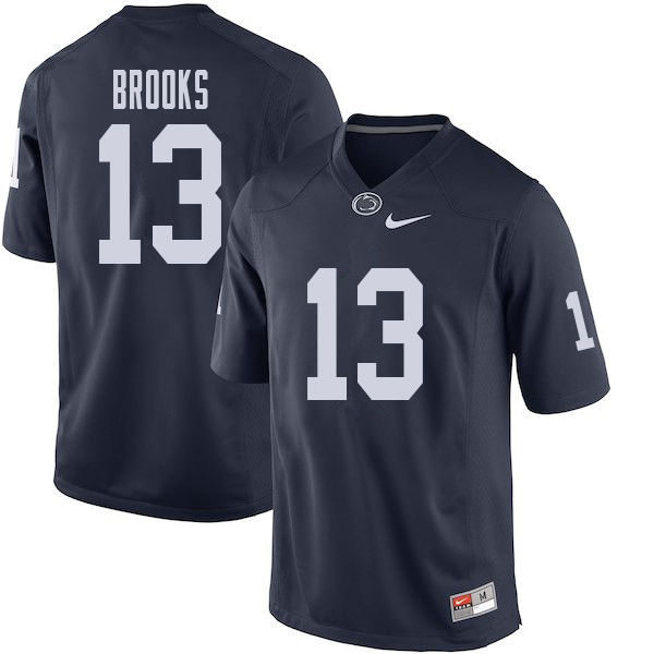 Mens Penn State Nittany Lions #13 Ellis Brooks  Nike Navy with Name College Football Jersey 