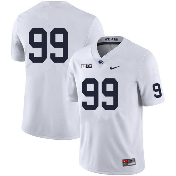 Mens Penn State Nittany Lions #99 Coziah Izzard Nike White College Football Game Jersey