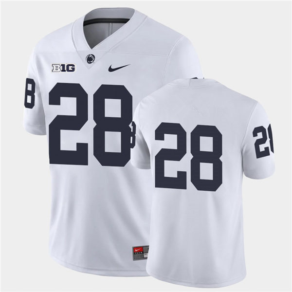 Mens Penn State Nittany Lions #28 Devyn Ford Nike White College Football Game Jersey