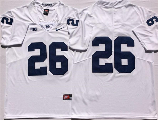 Mens Penn State Nittany Lions #26 Caziah Holmes Nike White College Football Game Jersey