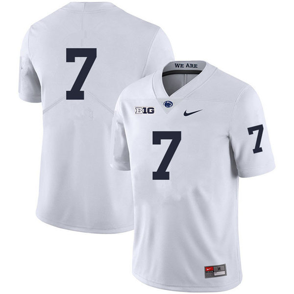 Mens Penn State Nittany Lions #7 Jaylen Reed Nike White College Football Game Jersey