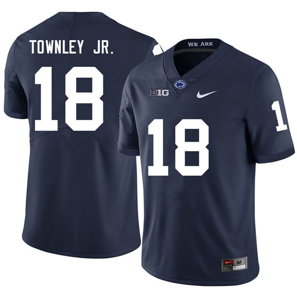 Mens Penn State Nittany Lions #18 Davon Townley Jr. Nike Navy with Name College Football Jersey 