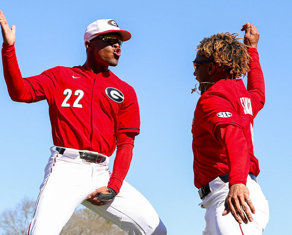 Georgia Bulldogs Custom Nike 2025 Red Baseball Game Jersey