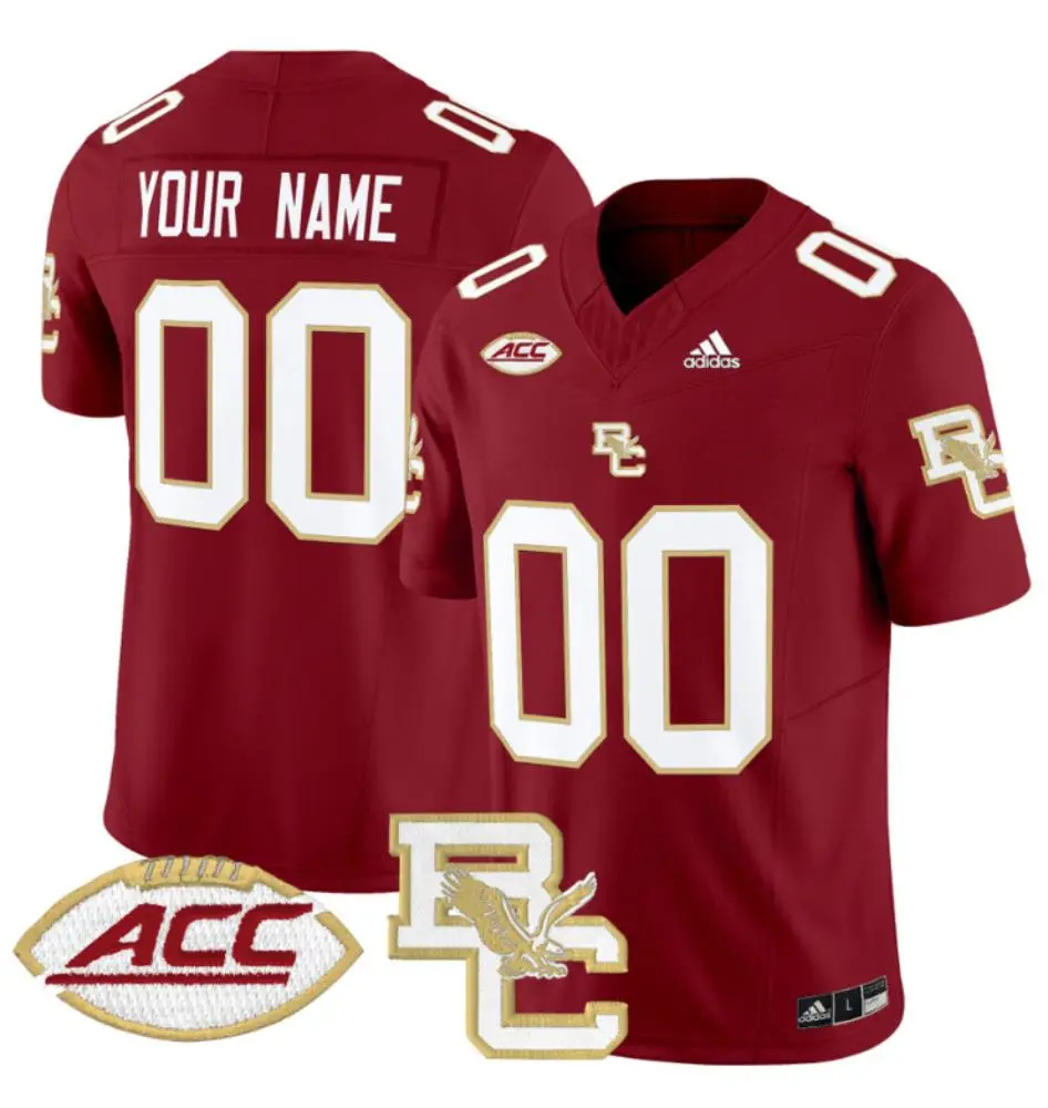 Boston College Eagles Custom 2022 Adidas Maroon Football Jersey