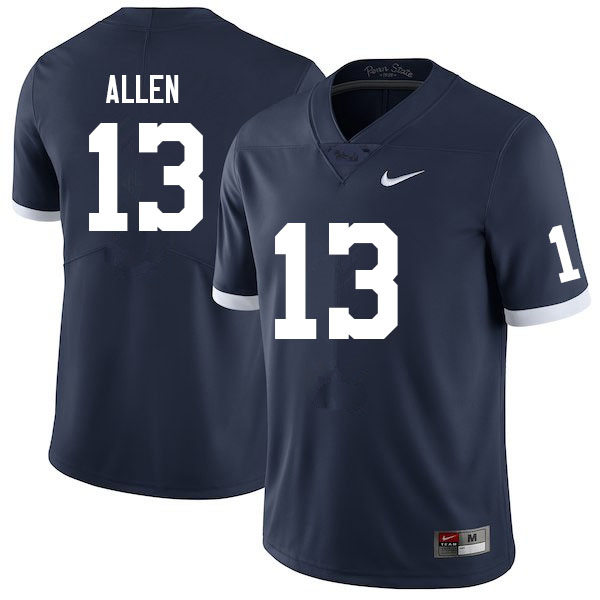 Mens Penn State Nittany Lions #13 Kaytron Allen Nike Navy Retro Limited Football Jersey