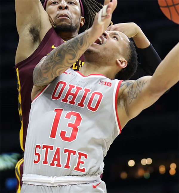 Mens Ohio State Buckeyes #13 Isaac Likekele Nike 2019 Grey College Basketball Jersey