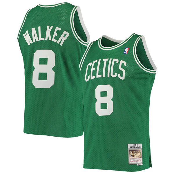 Men's Boston Celtics #8 Antoine Walker 2000-01 Mitchell & Ness Kelly Green Hardwood Classics Swingman Jersey