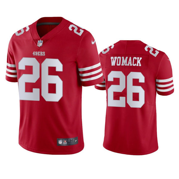 Men's San Francisco 49ers #26 Samuel Womack Nike Scarlet Vapor Limited Player Jersey