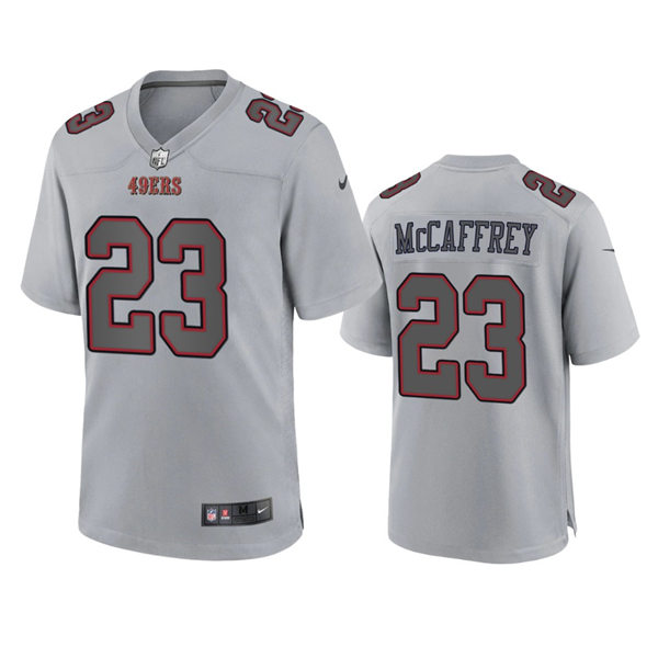 Men's San Francisco 49ers #23 Christian McCaffrey Nike Atmosphere Fashion Game Jersey - Gray