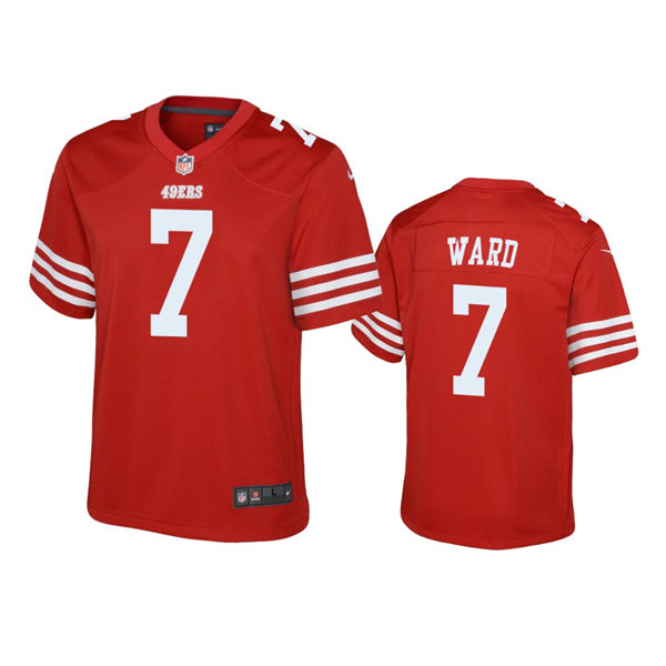 Youth San Francisco 49ers #7 Charvarius Ward Nike Scarlet Limited Player Jersey