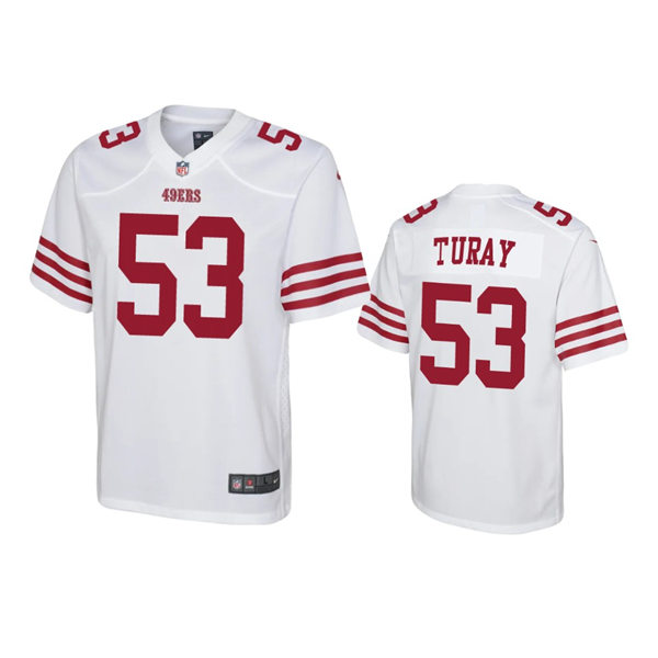 Youth San Francisco 49ers #53 Kemoko Turay Nike White Limited Player Jersey