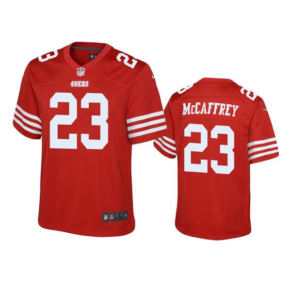 Youth San Francisco 49ers #23 Christian McCaffrey Nike Scarlet Limited Player Jersey