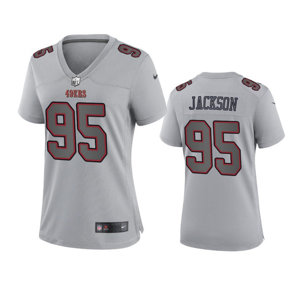 Youth San Francisco 49ers #95 Drake Jackson Nike Gray Atmosphere Fashion Game Jersey