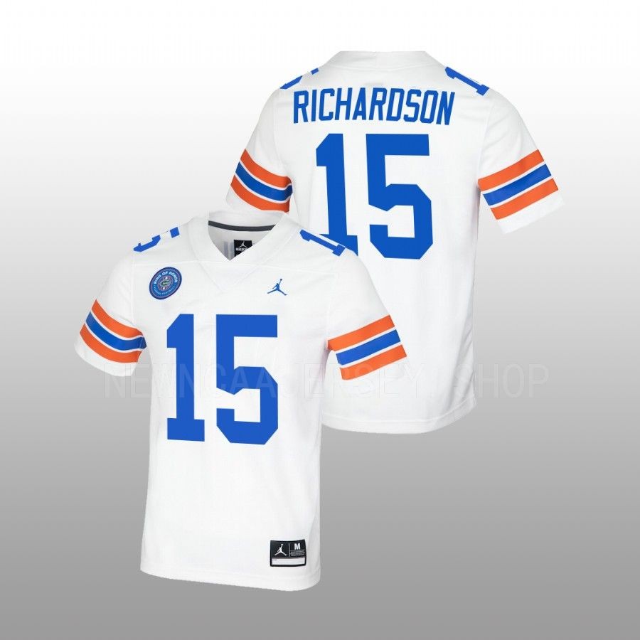 Mens Florida Gators #15 Anthony Richardson White Ring of Honor Untouchable Jersey