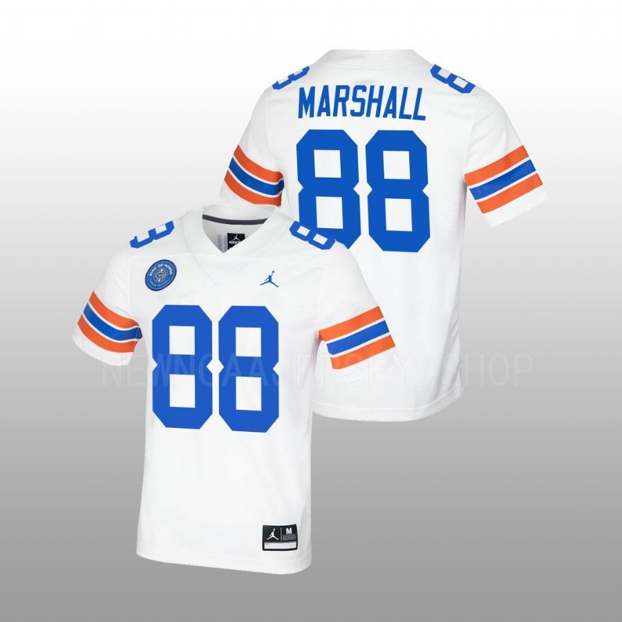 Mens Florida Gators #88 Wilber Marshall White Ring of Honor Untouchable Jersey