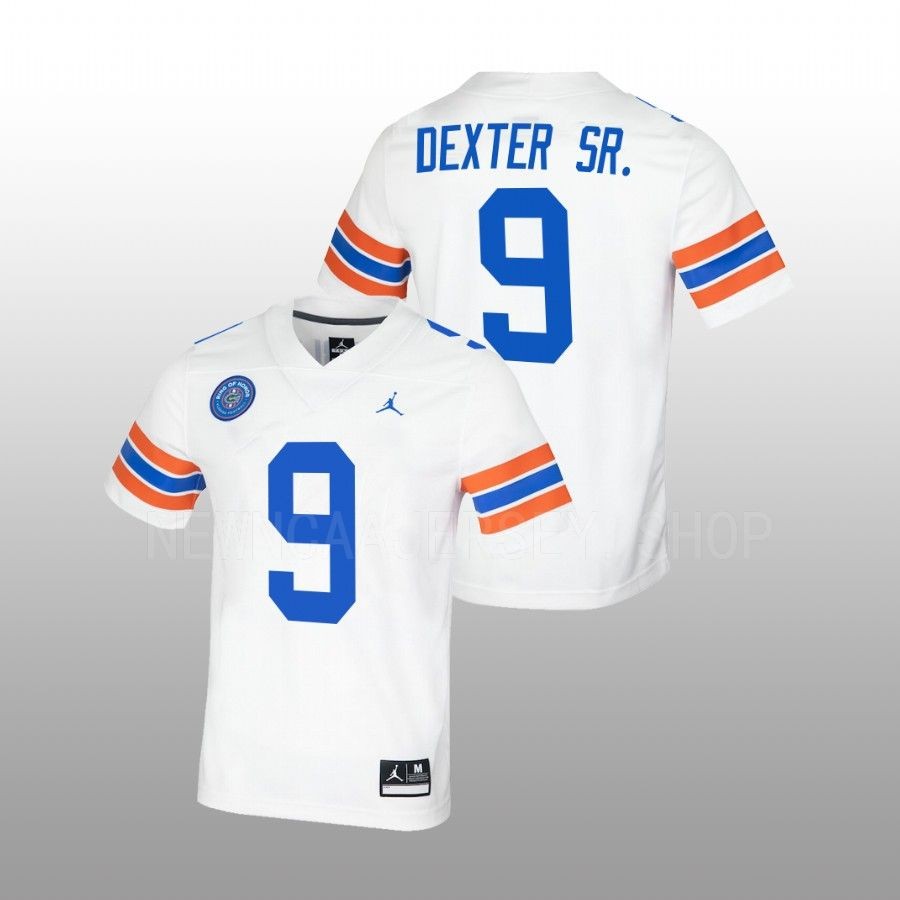 Mens Florida Gators #9 Gervon Dexter Sr. White Ring of Honor Untouchable Jersey