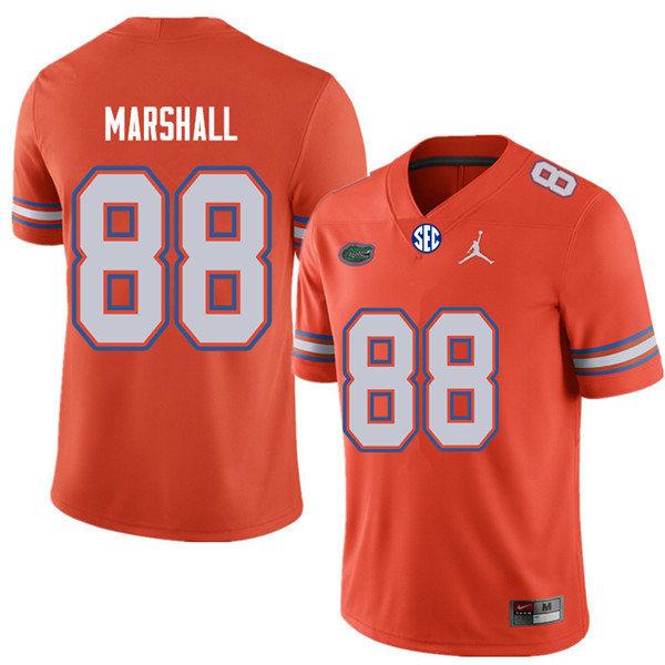 Mens Florida Gators #88 Wilber Marshall Orange College Football Game Jersey