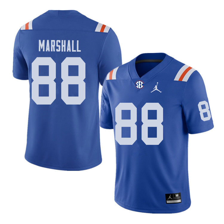 Mens Florida Gators #88 Wilber Marshall Jordan Brand Royal 1960's Retro Football Jersey