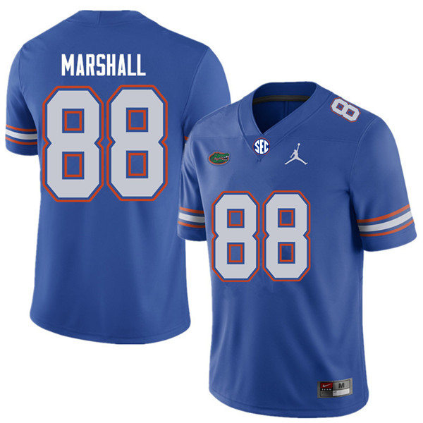 Mens Florida Gators #88 Wilber Marshall Royal College Football Game Jersey