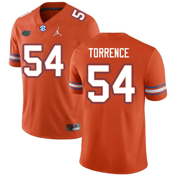 Mens Florida Gators #54 O'Cyrus Torrence Orange College Football Game Jersey