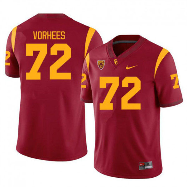 Men's USC Trojans #72 Andrew Vorhees Nike Cardinal College Football Vapor Untouchable Limited Jersey
